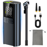 <tc>AVOID</tc>® Compressore intelligente portatile T8 – Gonfiatore elettrico per pneumatici – 150 PSI – Power Bank e luce di emergenza – Per auto, moto e bicicletta – 8000 mAh